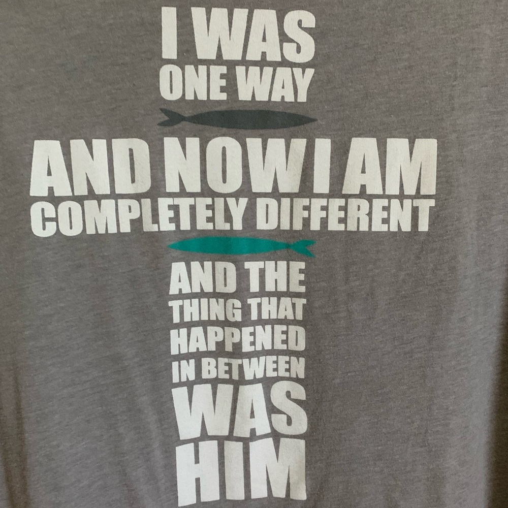 THE CHOSEN TEE SHIRT
Men's Gray Tee with Inspirational Message